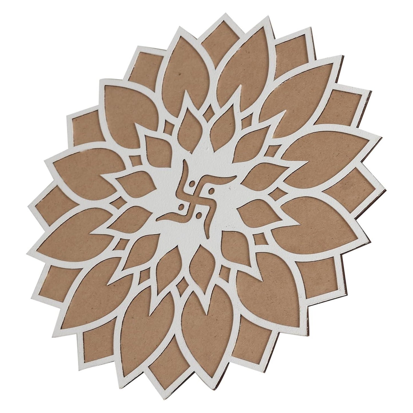 Reusable Wooden Base with Rangoli Template Mat – Create Stunning Rangoli Designs Effortlessly