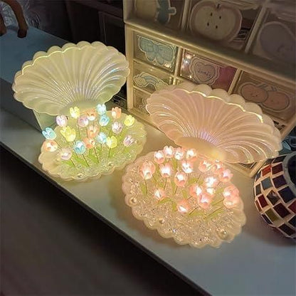 Elegant Tulip Night Light – Transform Your Space with Soothing Glow & Floral Charm!