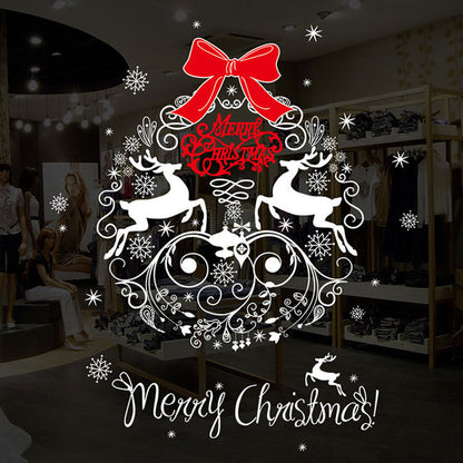 Festive Christmas Wall Stickers – Self-Adhesive Holiday Decor for Windows & Walls