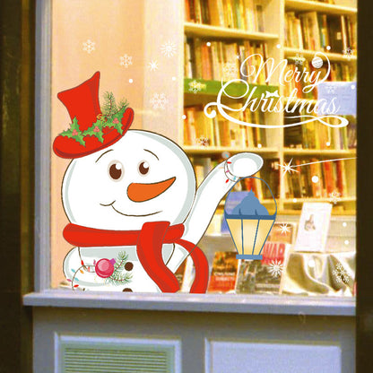 Festive Christmas Wall Stickers – Self-Adhesive Holiday Decor for Windows & Walls