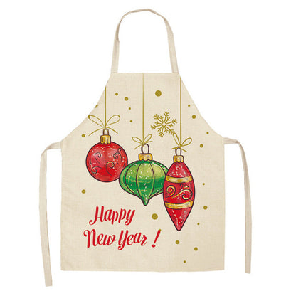 Festive Christmas Cotton & Linen Apron Collection – Perfect for Holiday Cooking & Baking