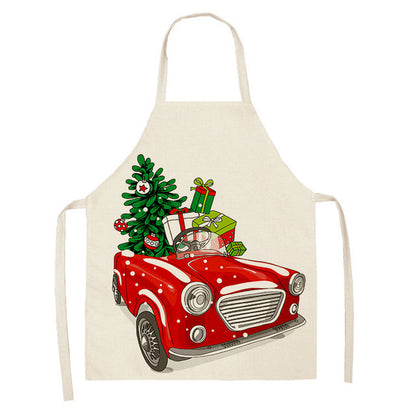 Festive Christmas Cotton & Linen Apron Collection – Perfect for Holiday Cooking & Baking