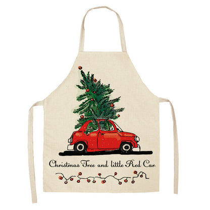 Festive Christmas Cotton & Linen Apron Collection – Perfect for Holiday Cooking & Baking