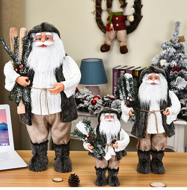 Charming Nordic Santa Claus Ornaments – Festive Winter Wonderland Decor