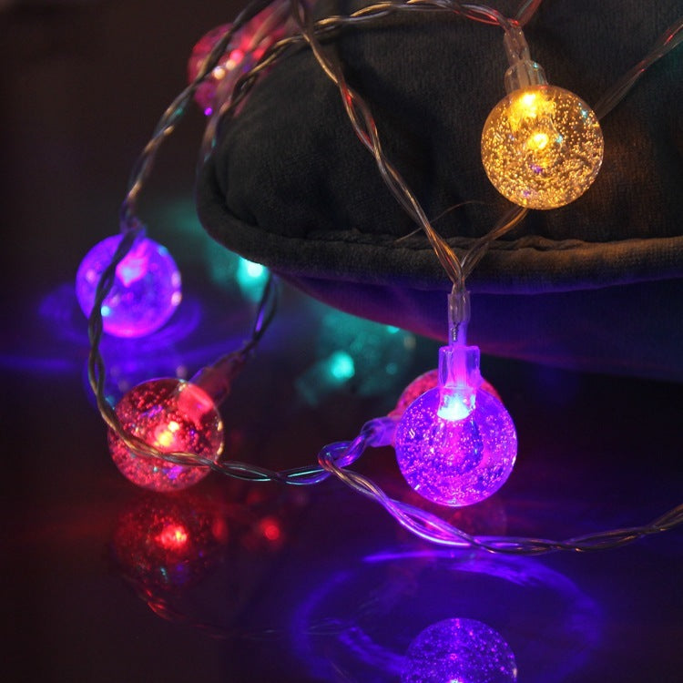 Stunning LED Crystal Globe String Lights – Perfect for Parties & Home Decor