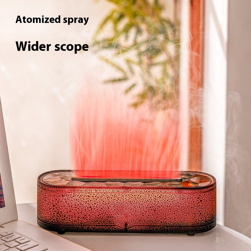 Large Capacity Rainbow Flame Aroma Diffuser | Simulated Flame & Soothing Scents