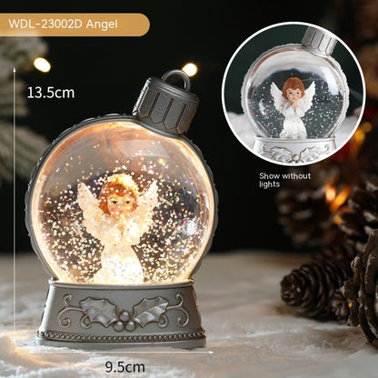 Luminous Christmas LED Snow Globe – Festive Holiday Scene Collection