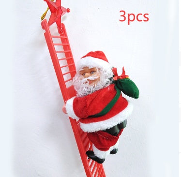 Magical Electric Santa Claus Climbing Ladder – Bring Holiday Cheer to Your Home!