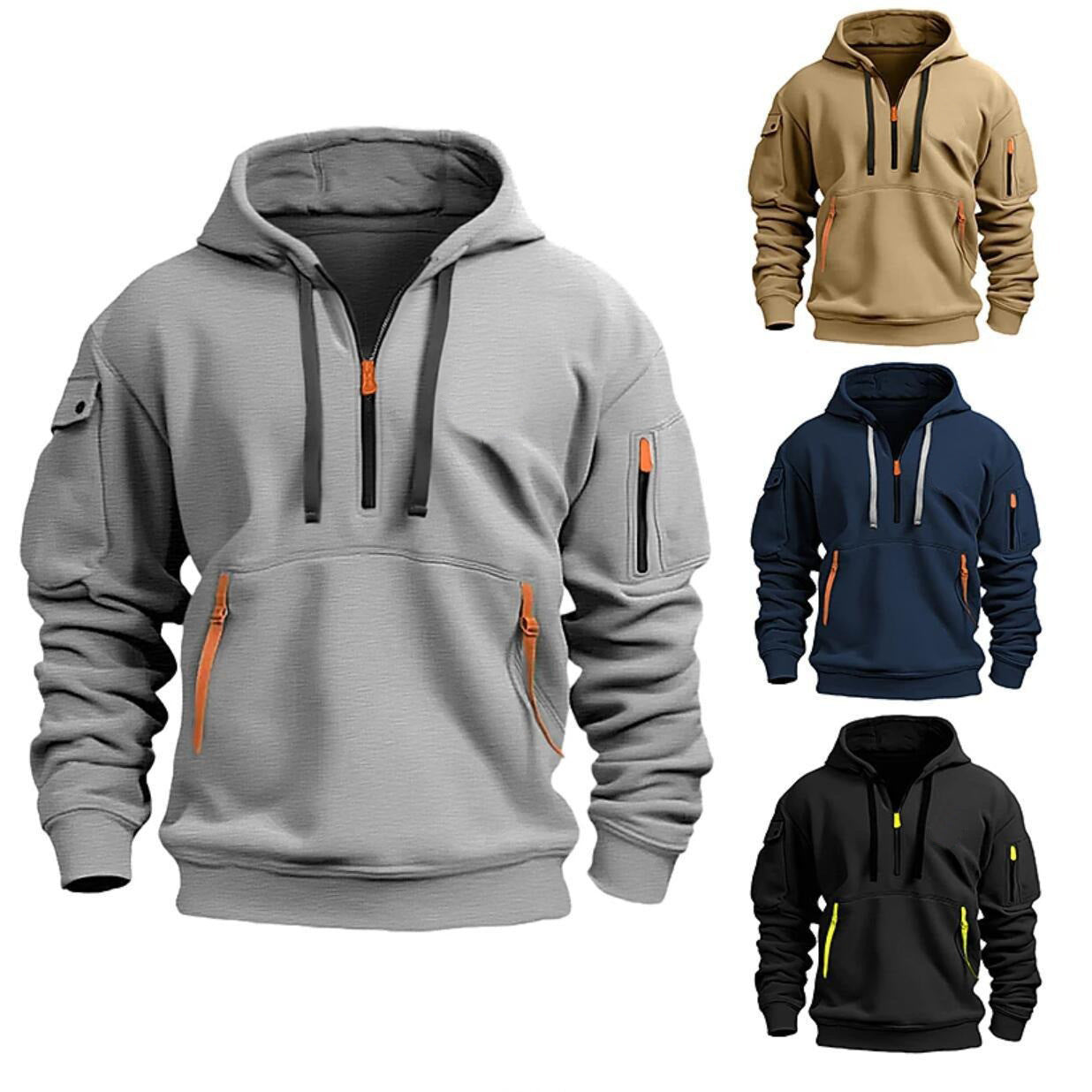 Unisex Cotton Dropped Shoulder Hoodie – Plus Size Loose Pullover Sweatshirt for Casual Comfort"