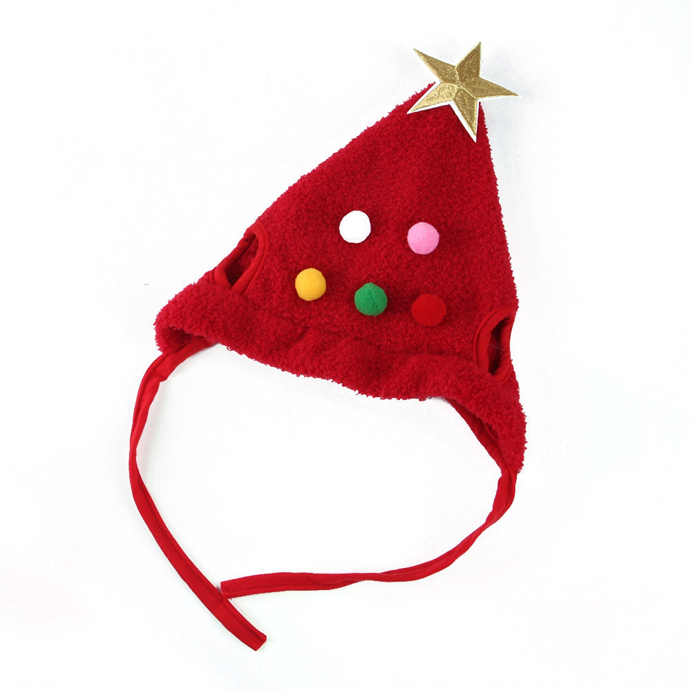 Adorable Christmas Tree Hat for Pets – Festive Holiday Dress-Up Accessory