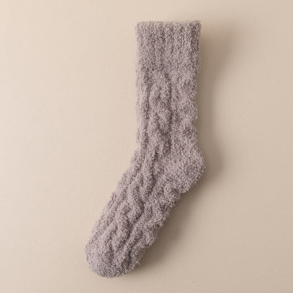 Winter Warm Fuzzy Coral Fleece Socks – Ultra-Soft & Cozy Home Socks