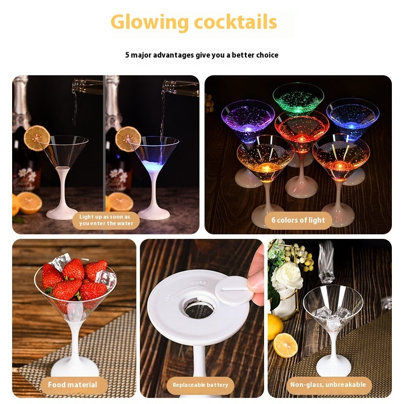 LED Glowing Cocktail Glasses – Color-Changing LED Cups for Parties & Special Events