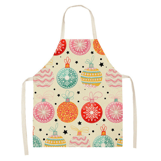 Festive Christmas Cotton & Linen Apron Collection – Perfect for Holiday Cooking & Baking