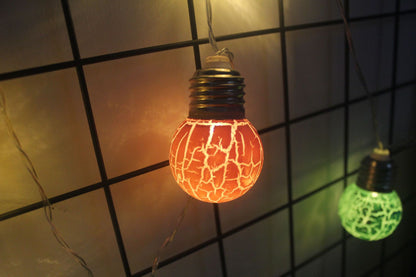 Cracked Bulb LED String Lights – Festive & Decorative Lighting for Christmas and Holidays