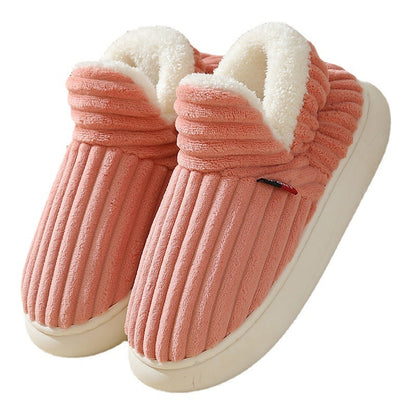 Cozy Winter Cotton Plush Slippers – Warm Indoor & Outdoor Fleece Slippers for Couples