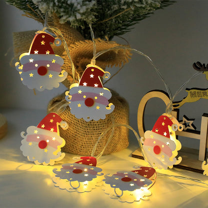 Christmas LED String Lights – Festive Santa, Snowman & Tree Ornament Lights for Holiday Décor!