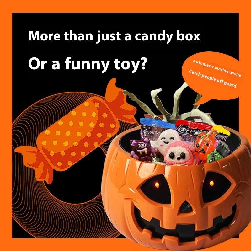 Children's Electric Halloween Pumpkin Lamp Candy Bowl – The Perfect Glowing Treat Holder for Spooky Fun!