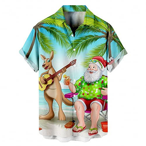 Festive Men's 3D Christmas Print Shirts – Holiday Spirit in Every Stitch!