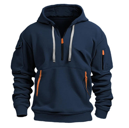 Unisex Cotton Dropped Shoulder Hoodie – Plus Size Loose Pullover Sweatshirt for Casual Comfort"