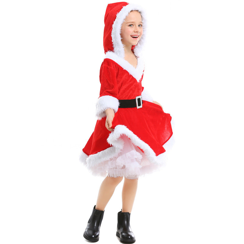 Adorable Red Santa Tutu Dress – Christmas Girl’s Festive Costume