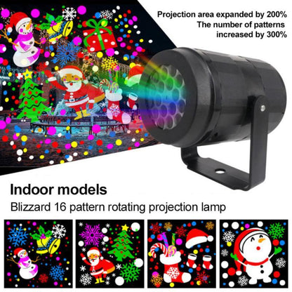 Festive Christmas LED Projector Light – Rotating Holiday Patterns for Indoor & Outdoor Decor