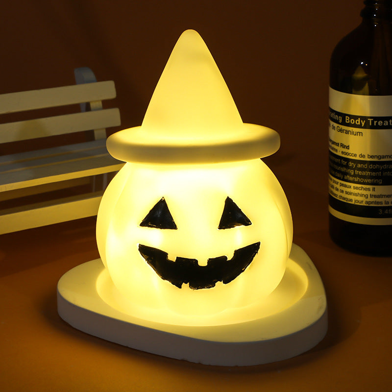 Halloween LED Glowing Pumpkin & Ghost Night Lamps – Adorable Spooky Ornaments for a Magical Glow!