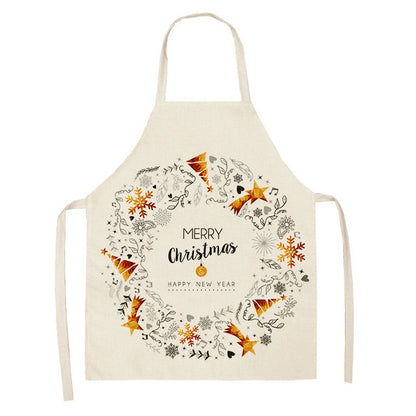 Festive Christmas Cotton & Linen Apron Collection – Perfect for Holiday Cooking & Baking