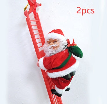 Magical Electric Santa Claus Climbing Ladder – Bring Holiday Cheer to Your Home!