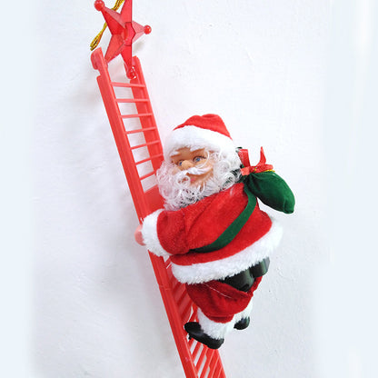 Magical Electric Santa Claus Climbing Ladder – Bring Holiday Cheer to Your Home!