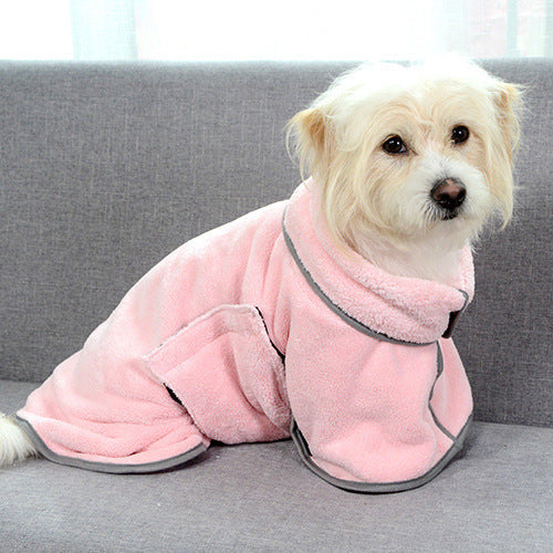 Quick-Dry Pet Bathrobe – Ultra-Absorbent Microfiber Towel for Dogs and Cats!