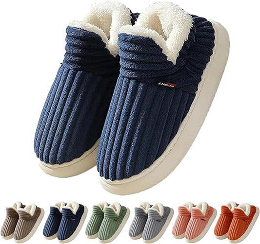 Cozy Winter Cotton Plush Slippers – Warm Indoor & Outdoor Fleece Slippers for Couples