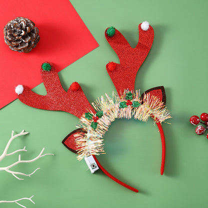 LED Christmas Hair Band | Festive Light-Up Headbands for Holiday Cheer - Reindeer, Candy Cane & Christmas Tree Styles