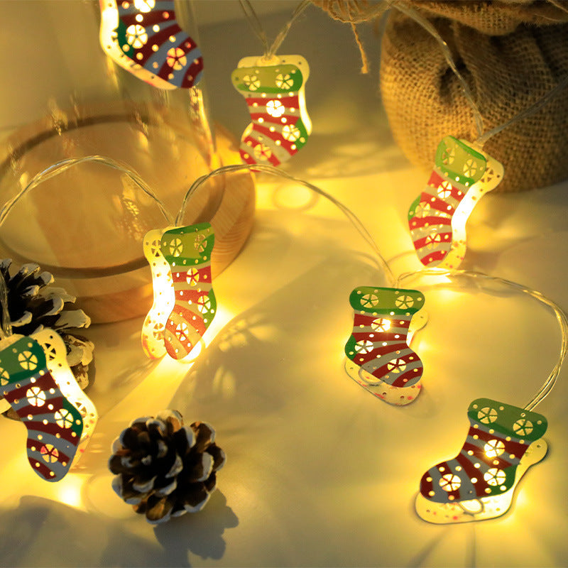 Christmas LED String Lights – Festive Santa, Snowman & Tree Ornament Lights for Holiday Décor!