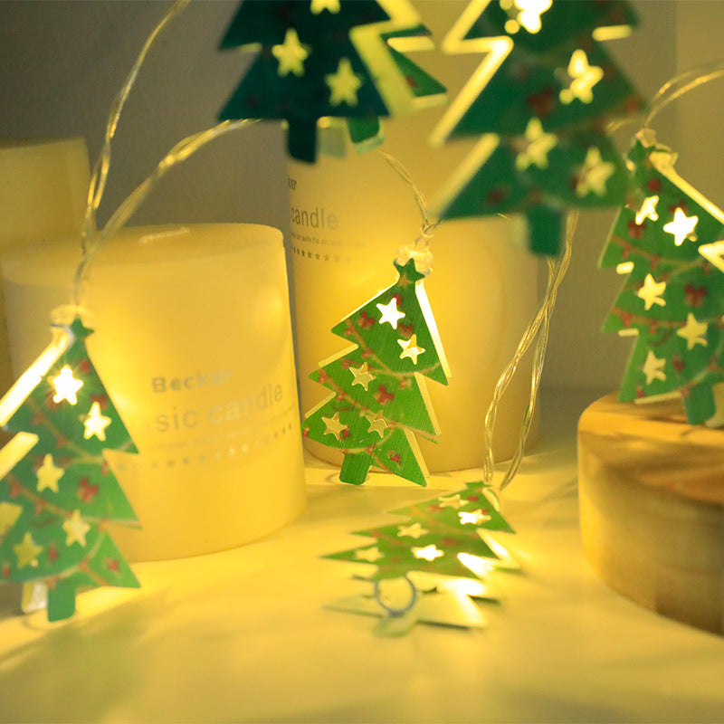 Christmas LED String Lights – Festive Santa, Snowman & Tree Ornament Lights for Holiday Décor!