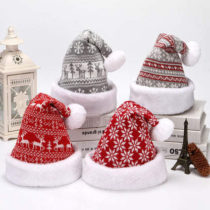 Knitted Snowflake & Reindeer Christmas Hats – Stay Cozy in Festive Style!