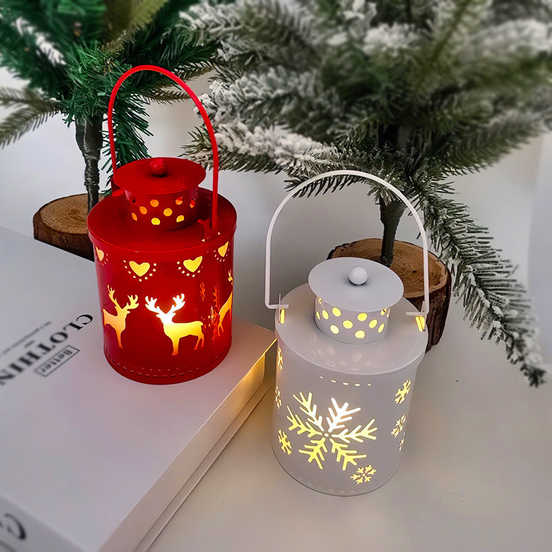 LED Christmas Lantern Set – Nordic Style Decorative Holiday Lights