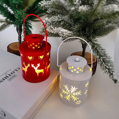 LED Christmas Lantern Set – Nordic Style Decorative Holiday Lights