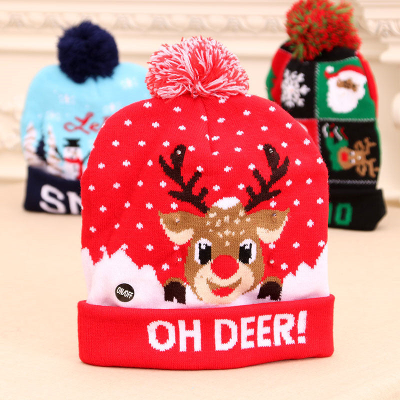 Festive LED Light-Up Christmas Beanie – Cozy, Bright, and Full of Holiday Spirit!