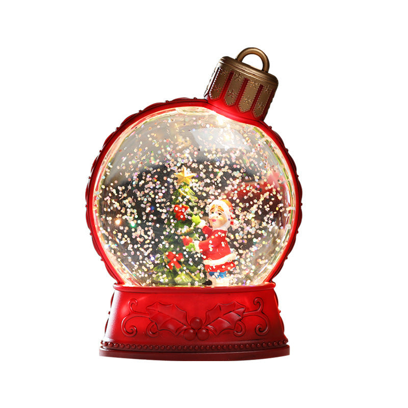 Luminous Christmas LED Snow Globe – Festive Holiday Scene Collection