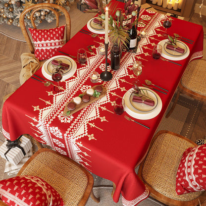 Elegant Christmas Tablecloths – Festive Decor for Your Dining & Coffee Tables