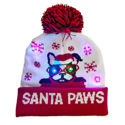 Festive LED Light-Up Christmas Beanie – Cozy, Bright, and Full of Holiday Spirit!