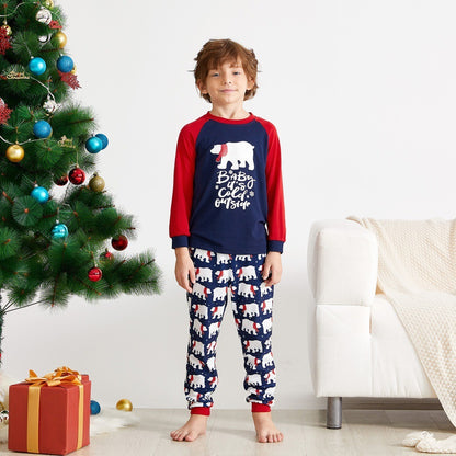 New Christmas Elements Printed Parent-Child Wear Set Family Wear Home Wear Set