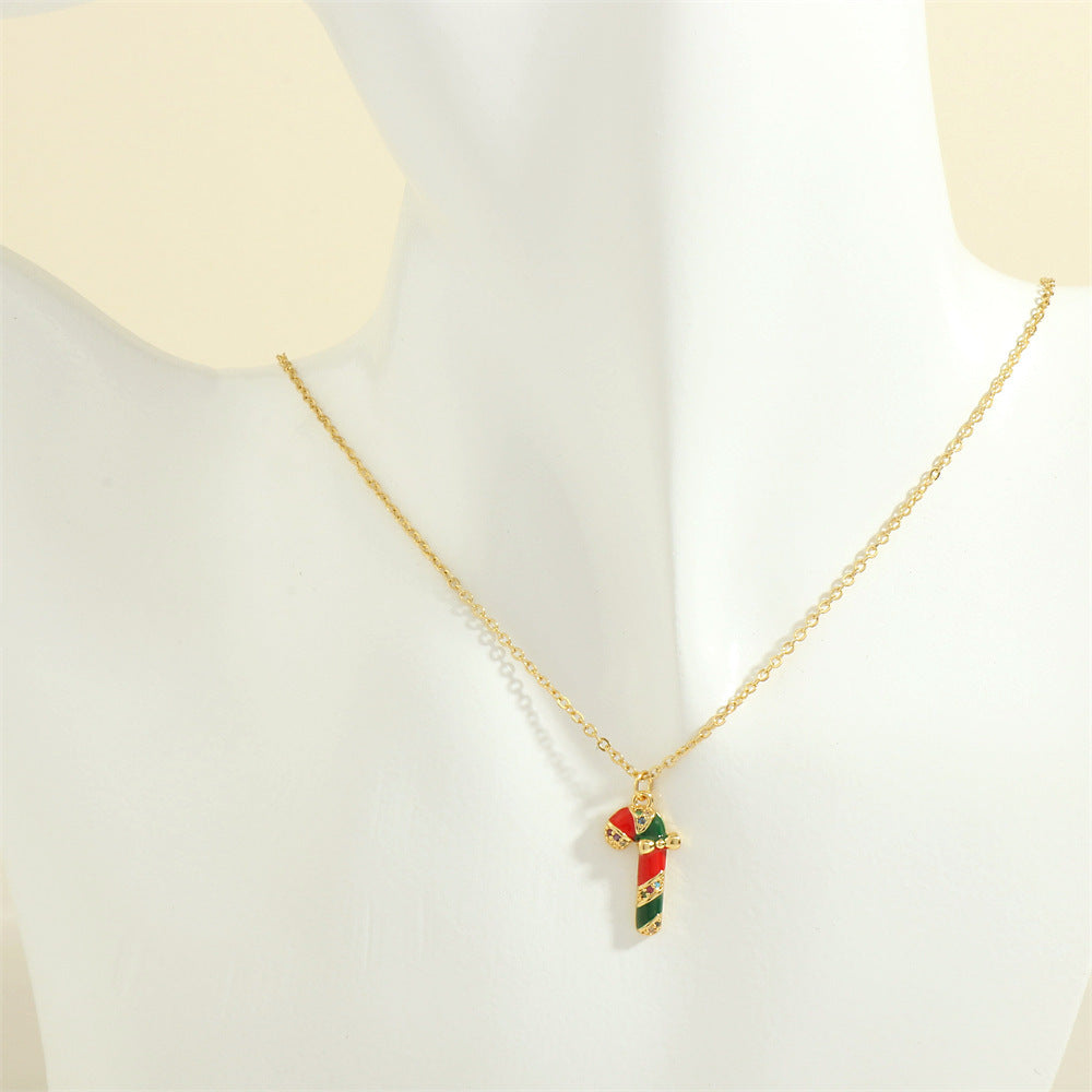 Festive Christmas Charm Necklace – Adorable Santa, Snowman, and Elk Designs for Holiday Cheer