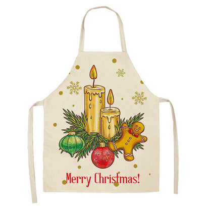 Festive Christmas Cotton & Linen Apron Collection – Perfect for Holiday Cooking & Baking