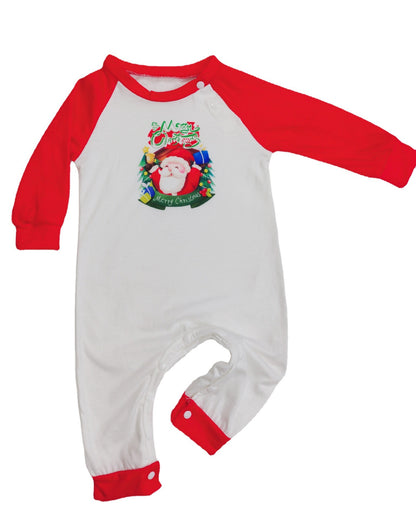 Festive Family Matching Pajama Set – Christmas Long Sleeve T-Shirts & Plaid Pants