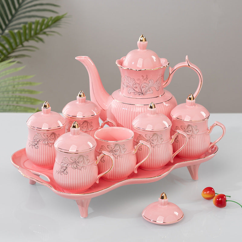 Luxury - Elegant Ceramic Tea & Coffee Set – Perfect for Weddings, Living Room Décor & Festive Gatherings