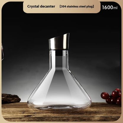 Iceberg Waterfall Crystal Wine Decanter – Lead-Free Quick Decanter for Enhanced Flavor