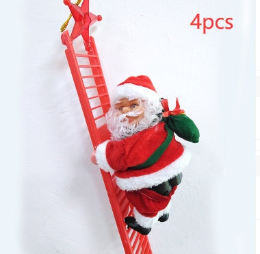 Magical Electric Santa Claus Climbing Ladder – Bring Holiday Cheer to Your Home!