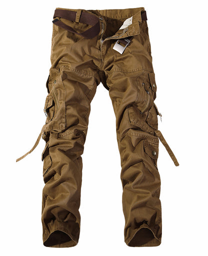 Men's Multi-Pocket Washed Cargo Pants | Stylish & Functional Utility Pants