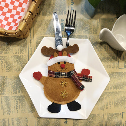 Festive Christmas Cutlery Holder Set – Add a Touch of Holiday Magic to Your Table!